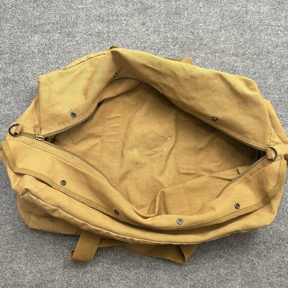 Rothco Canvas Duffel Bag Army Style Tan Heavy Duty 24x15 Large Carry All Tote - Picture 2 of 11